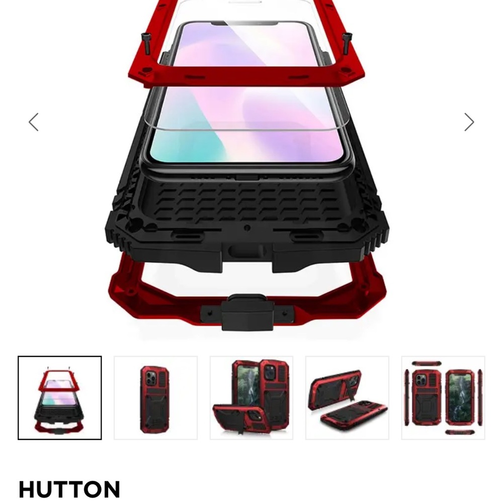 Casebus Rugged Red iPhone 14 Plus Case - Picture 5 of 5